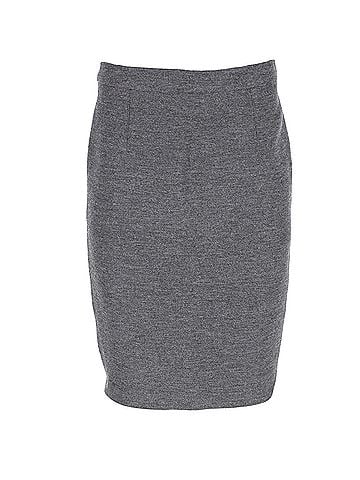 Lanvin Lanvin Pencil Skirt in Grey Wool (view 1)