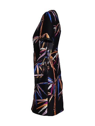 Emilio Pucci Emilio Pucci Bamboo Print Dress in Black Polyester (view 2)