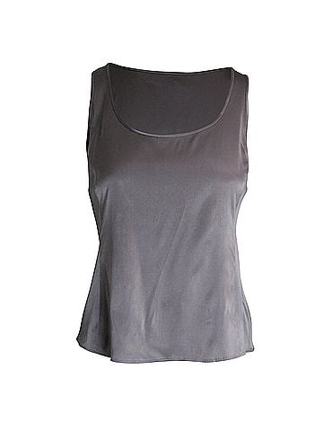 Giorgio Armani Armani Tank Top in Silver Acetate (view 1)