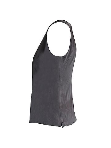 Giorgio Armani Armani Tank Top in Silver Acetate (view 2)