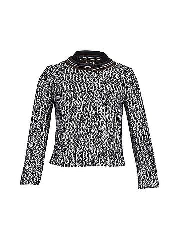 Tory Burch Tory Burch Tweed Jacket in Black and White Cotton (view 1)
