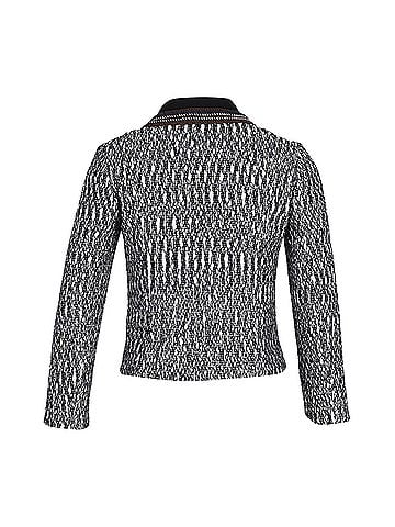 Tory Burch Tory Burch Tweed Jacket in Black and White Cotton (view 2)