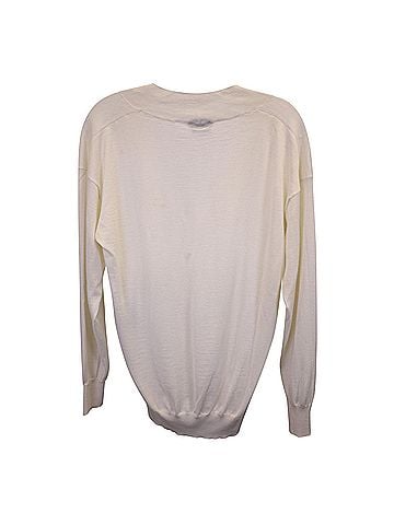 Tom Ford REJECTED Tom Ford Fine V-neck Sweater in Beige Cashmere (view 2)