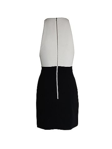 David Koma David Koma Sleeveless Mini Dress in Black and White Acetate (view 2)