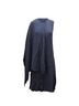 Adam Lippes 100% Other Blue Adam Lippes Cape Dress in Navy Blue Viscose Size M - photo 1