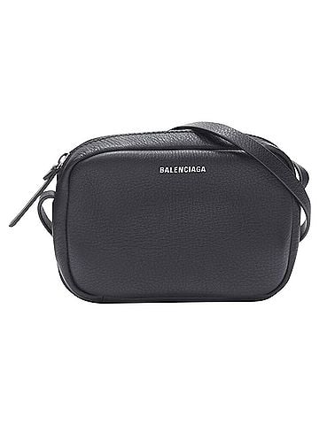 Balenciaga Balenciaga Demna Everyday Camera leather logo print crossbody bag (view 1)