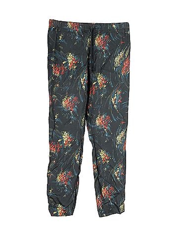 Dries Van Noten Dries Van Noten Floral Trousers in Black Viscose  (view 1)