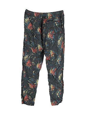 Dries Van Noten Dries Van Noten Floral Trousers in Black Viscose  (view 2)
