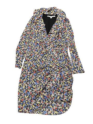 Veronica Beard Veronica Beard Minna Ruffled Wrap Dress in Floral Print Silk (view 1)