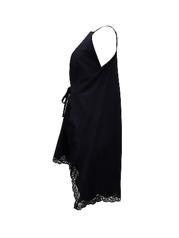 Alexander Wang Alexander Wang Roses Pinstripe A-line Apron Dress in Blue Polyester (view 2)