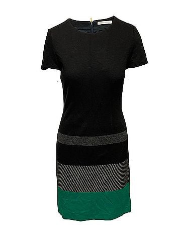 HUGO BOSS Boss Hanine Sheath Dress in Black Viscose (view 1)
