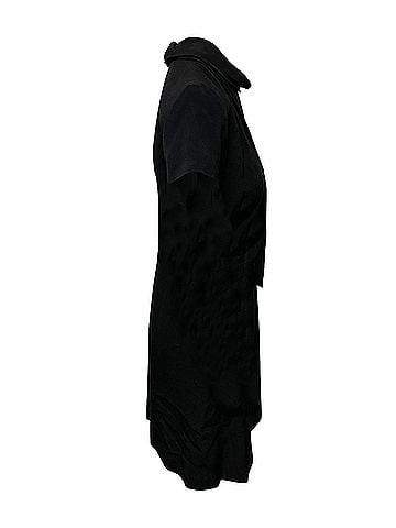 HUGO BOSS Hugo Keyhole Neckline Work Dress is Black Viscose (view 2)