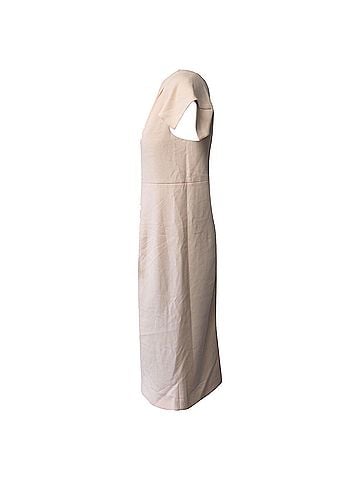 RM by Roland Mouret Roland Mouret Midi Dress in Pastel Pink Polyester (view 2)