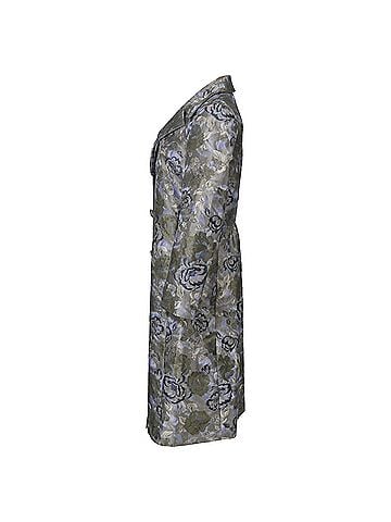 ETRO Etro Floral Jacquard Long Coat in Multicolor Polyester (view 2)