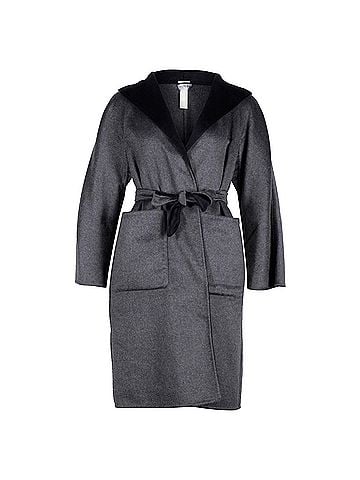 maxmara Max Mara Reversible Lilia Coat in Grey and Black Cashmere (view 1)