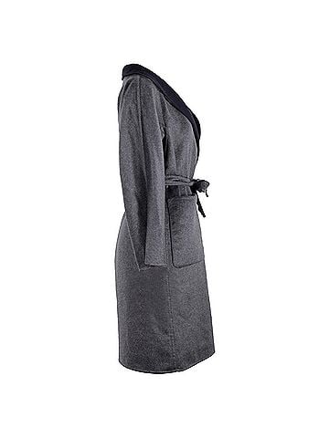maxmara Max Mara Reversible Lilia Coat in Grey and Black Cashmere (view 2)