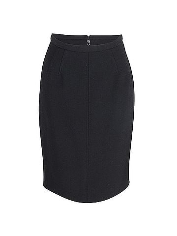 Dolce & Gabbana Dolce & Gabbana Pencil Skirt in Black Lana Vergine (view 1)