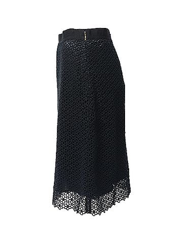 Carolina Herrera Carolina Herrera Lace Skirt in Black Cotton (view 2)
