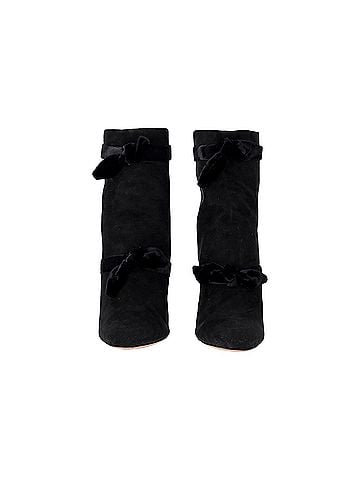 Alexandre Birman Alexandre Birman Lorraine Bow-Tie Ankle Boots in Black Suede (view 2)