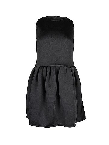 maxmara Max Mara Shock Jersey Mini Dress in Black Polyester (view 1)