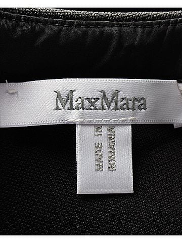 maxmara Max Mara Shock Jersey Mini Dress in Black Polyester (view 2)