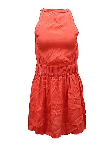 IRO Iro Mini Dress in Coral Viscose (view 1)