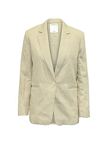 Sandro Sandro Paris Printed Tailored Blazer in Multicolor Polyester Viscose (view 1)