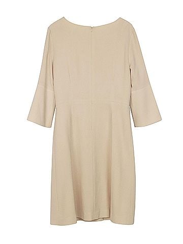 Goat Goat Pandora Shift Dress in Cream Wool  (view 2)