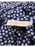 Tory Burch 100% Silk Blue Tory Burch Nautical Dot Jumpsuit in Blue Silk Size XS - photo 4