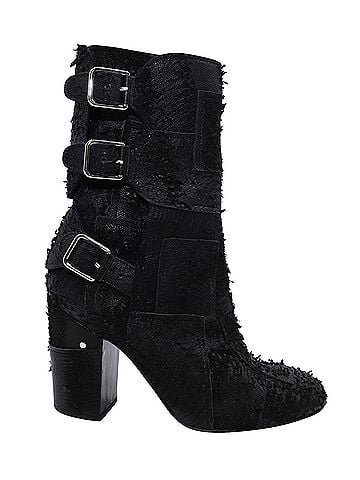 Laurence Dacade Laurence Dacade Merli Ankle Booths in Black Distressed Calfskin Leather (view 1)