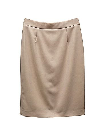 Stella McCartney Stella McCartney Pencil Skirt in Cream Wool  (view 1)