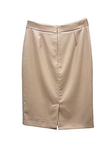 Stella McCartney Stella McCartney Pencil Skirt in Cream Wool  (view 2)