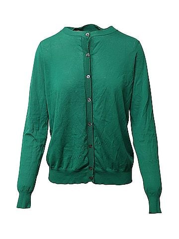 MARNI Marni Button-down Cardigan in Green Cotton (view 1)