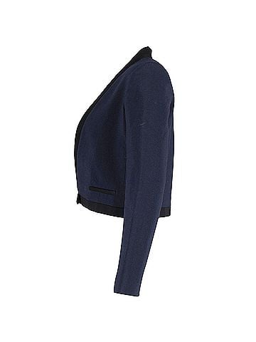 Isabel Marant Isabel Marant Jamet Cropped Blazer in Blue Wool (view 2)