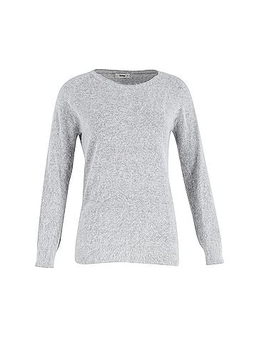 Acne Acne Studios Brushed Knit Sweater in Grey Mohair (view 1)