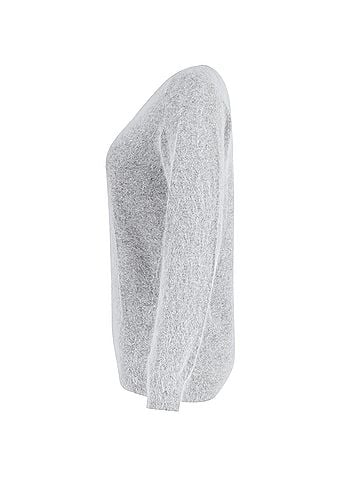 Acne Acne Studios Brushed Knit Sweater in Grey Mohair (view 2)