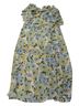 Sandro 100% Other Blue Sandro Paris Bell Sleeve V-neck Floral Midi Dress in Light Blue Silk Chiffon Size 6 - photo 3