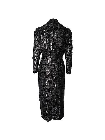 IRO IRO Xonina Wrap-Effect Metallic Devoré Velvet Midi Dress In Black Viscose (view 2)