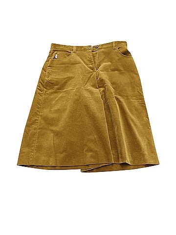 Burberry Burberry Corduroy Culotte Shorts in Camel Cotton (view 1)