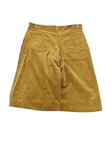 Burberry Burberry Corduroy Culotte Shorts in Camel Cotton (view 2)