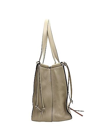Loewe Loewe Cushion Tote Bag in Beige Calfskin Leather (view 2)