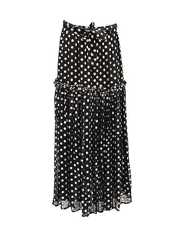 Dodo Bar Or Dodo Bar Or Metallic Polka Dots Skirt in Black Polyester (view 1)