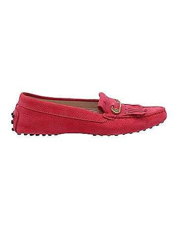 Tod's Tod's Gommino Loafers in Pink Leather (view 1)