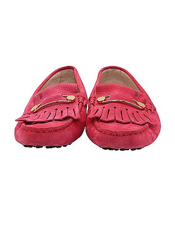 Tod's Tod's Gommino Loafers in Pink Leather (view 2)