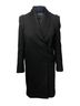 Joseph 100% Wool Black Joseph Ruffled Coat in Black Wool Size M - photo 1