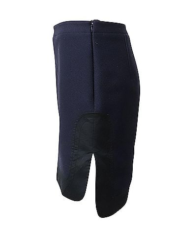 No. 21 N21 Pencil Skirt in Navy Blue Polyester (view 2)