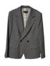 Escada 100% Wool Black Escada Checkered Pantsuit Set with Blouse Size 10 - photo 12