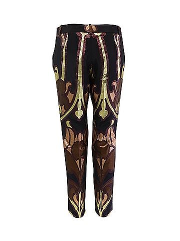 Gucci Gucci Art Nouveau Disco Trousers in Multicolor Jacquard Silk (view 2)