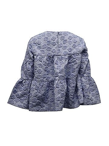CO Co Tiered Seeksucker Swing Blouse in Blue Acrylic (view 2)