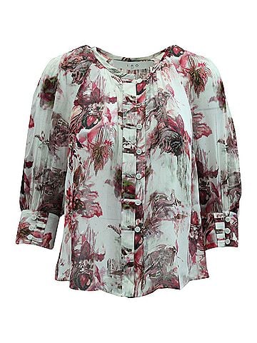 IRO Iro Floral Print Blouse in Multicolor Viscose (view 1)